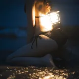 桜桃喵《晚星》主题写真：18张全套美图