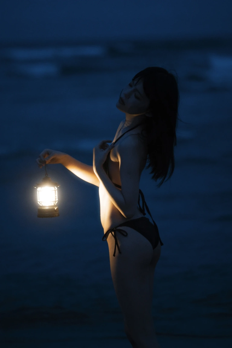 桜桃喵《晚星》主题写真：18张全套美图