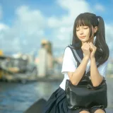 蠢沫沫《海风》主题写真：19张全套美图