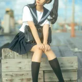 蠢沫沫《海风》主题写真：19张全套美图