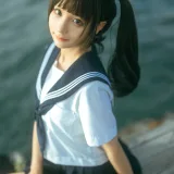 蠢沫沫《海风》主题写真：19张全套美图