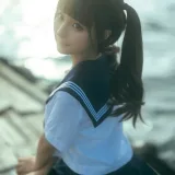 蠢沫沫《海风》主题写真：19张全套美图