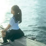 蠢沫沫《海风》主题写真：19张全套美图