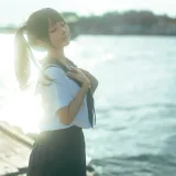 蠢沫沫《海风》主题写真：19张全套美图
