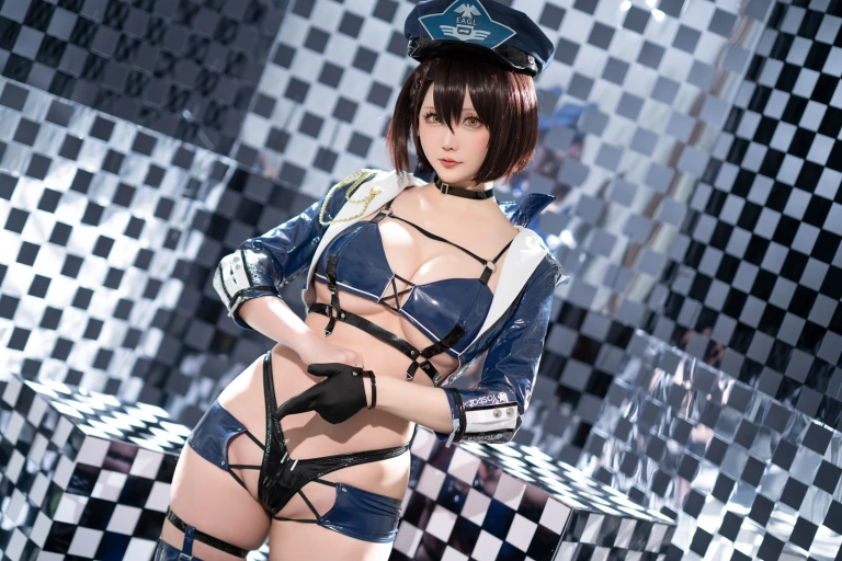 星之迟迟《2023年3月计划B 碧蓝航线 巴尔的摩赛车服》主题写真：51张全套美图，含1个视频