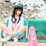 蠢沫沫《小电车》主题写真：120张全套美图