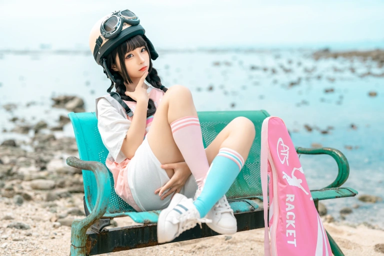 蠢沫沫《小电车》主题写真：120张全套美图