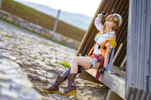 星之迟迟《2023年4月计划A 莱莎的炼金工坊2 莱莎》主题写真：38张全套美图