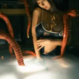 蠢沫沫《深渊》主题写真：17张全套美图