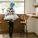 蠢沫沫《甘雨女仆》主题写真：14张全套美图