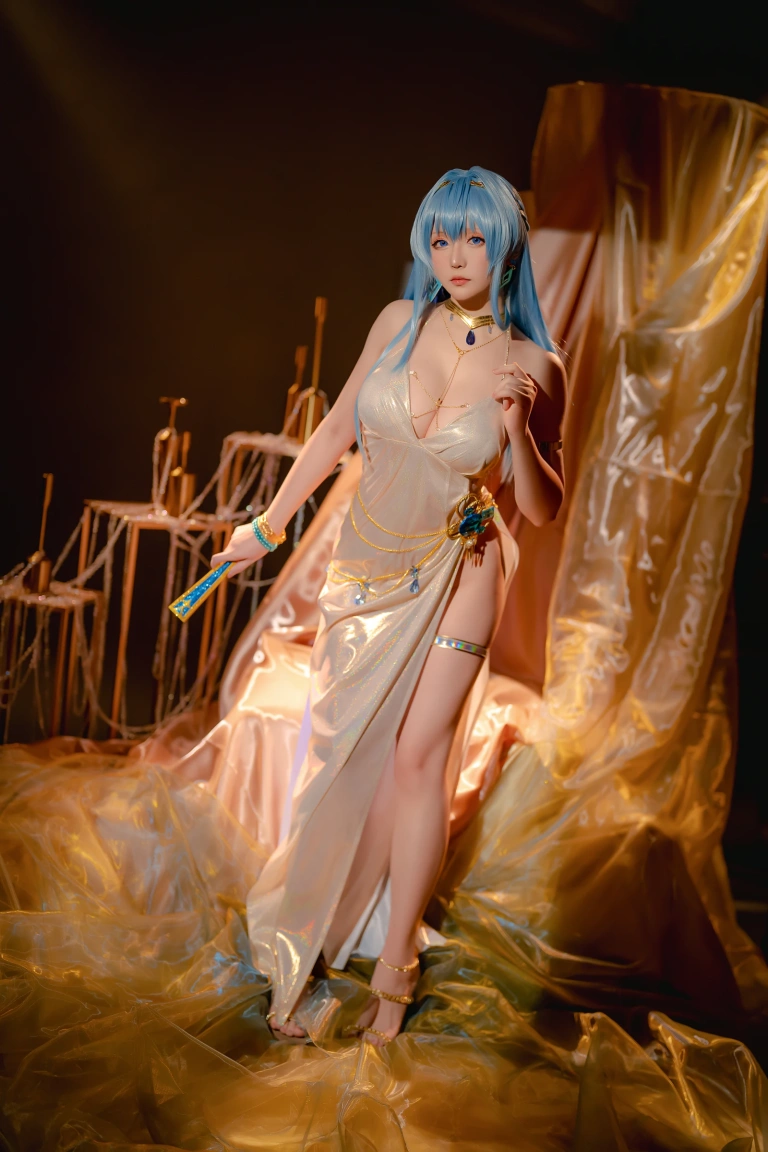 星之迟迟《2023年4月计划C Nikke 胜利女神 海伦》主题写真：77张全套美图，含1个视频
