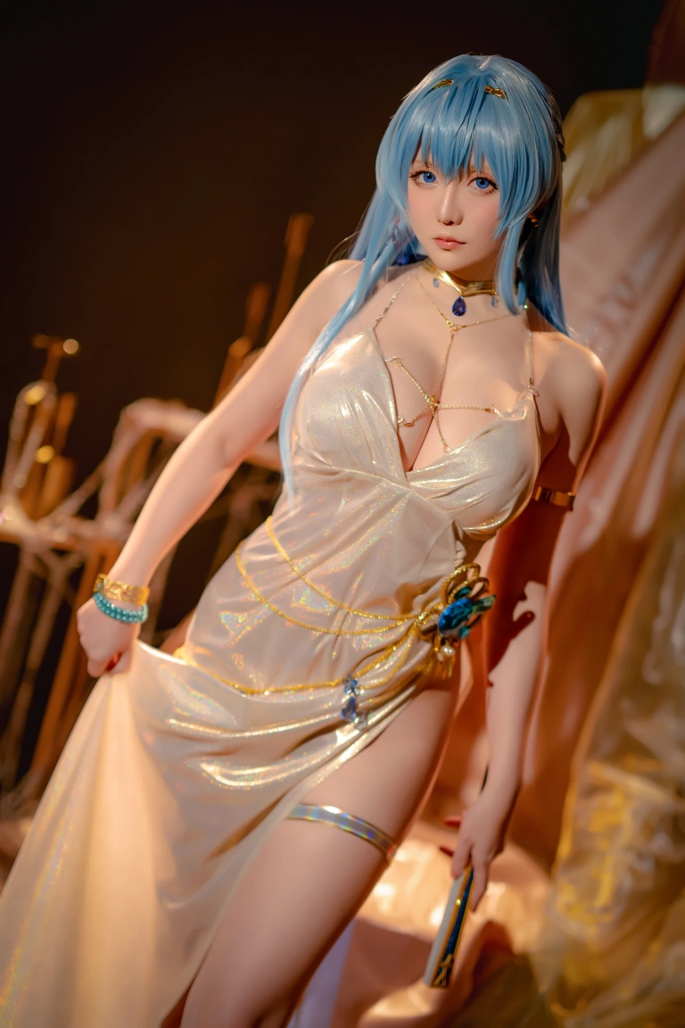 星之迟迟《2023年4月计划C Nikke 胜利女神 海伦》主题写真：77张全套美图，含1个视频