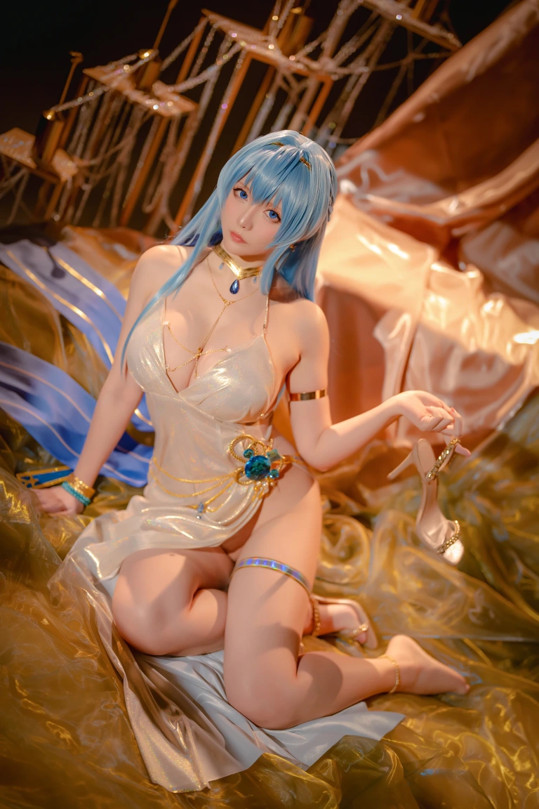 星之迟迟《2023年4月计划C Nikke 胜利女神 海伦》主题写真：77张全套美图，含1个视频