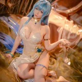 星之迟迟《2023年4月计划C Nikke 胜利女神 海伦》主题写真：77张全套美图，含1个视频