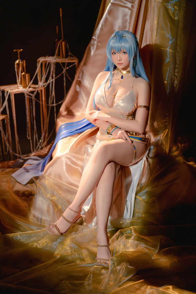 星之迟迟《2023年4月计划C Nikke 胜利女神 海伦》主题写真：77张全套美图，含1个视频