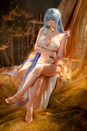 星之迟迟《2023年4月计划C Nikke 胜利女神 海伦》主题写真：77张全套美图，含1个视频