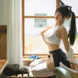 蠢沫沫《关于我学妹是个猫娘这件事》主题写真：22张全套美图