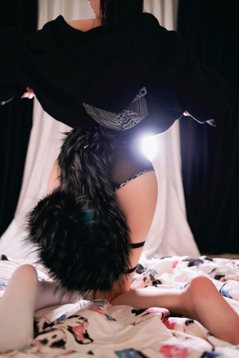桜桃喵《缅因猫猫（a+b）》主题写真：47张全套美图