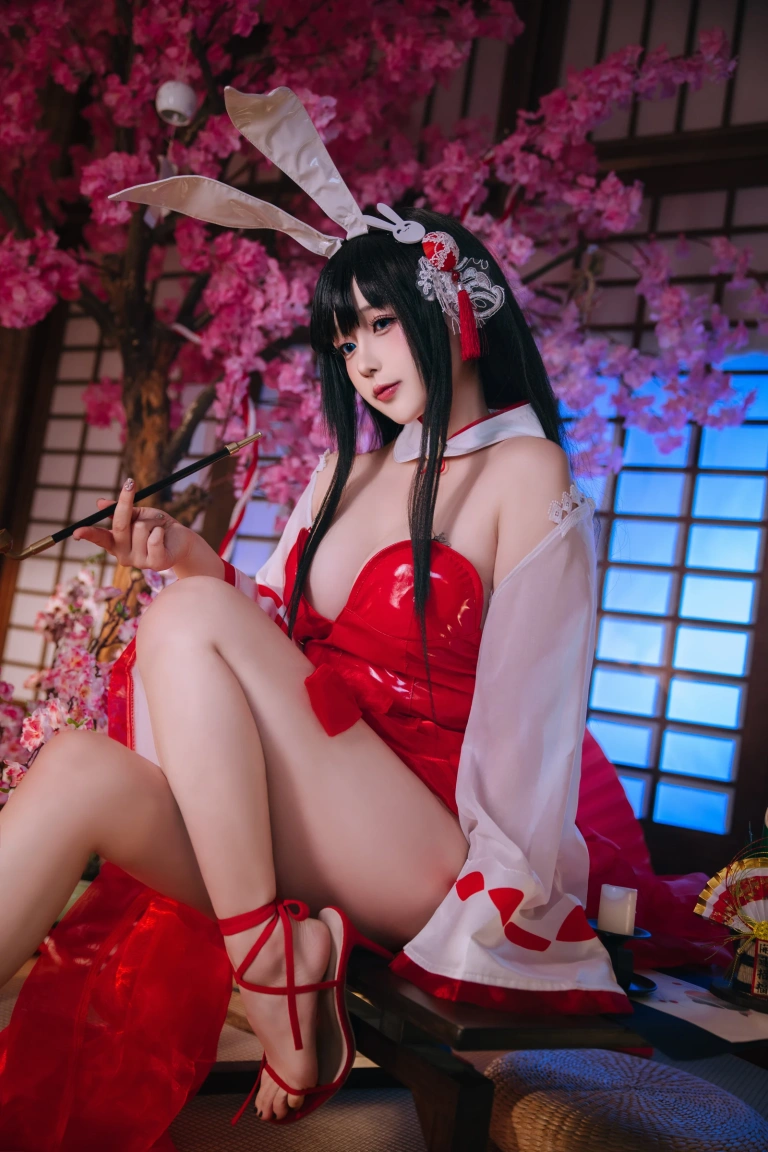 日奈娇(椎名莜)《碧蓝航线 大山兔女郎》主题写真：46张全套美图