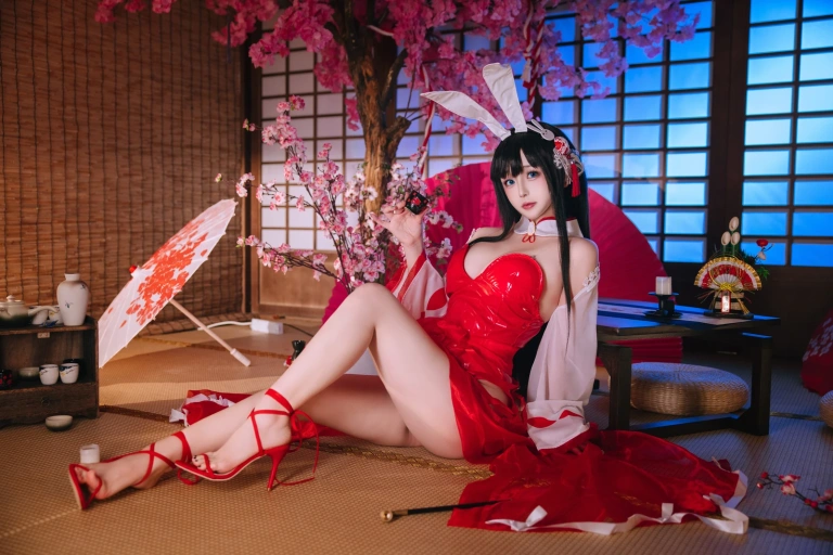 日奈娇(椎名莜)《碧蓝航线 大山兔女郎》主题写真：46张全套美图
