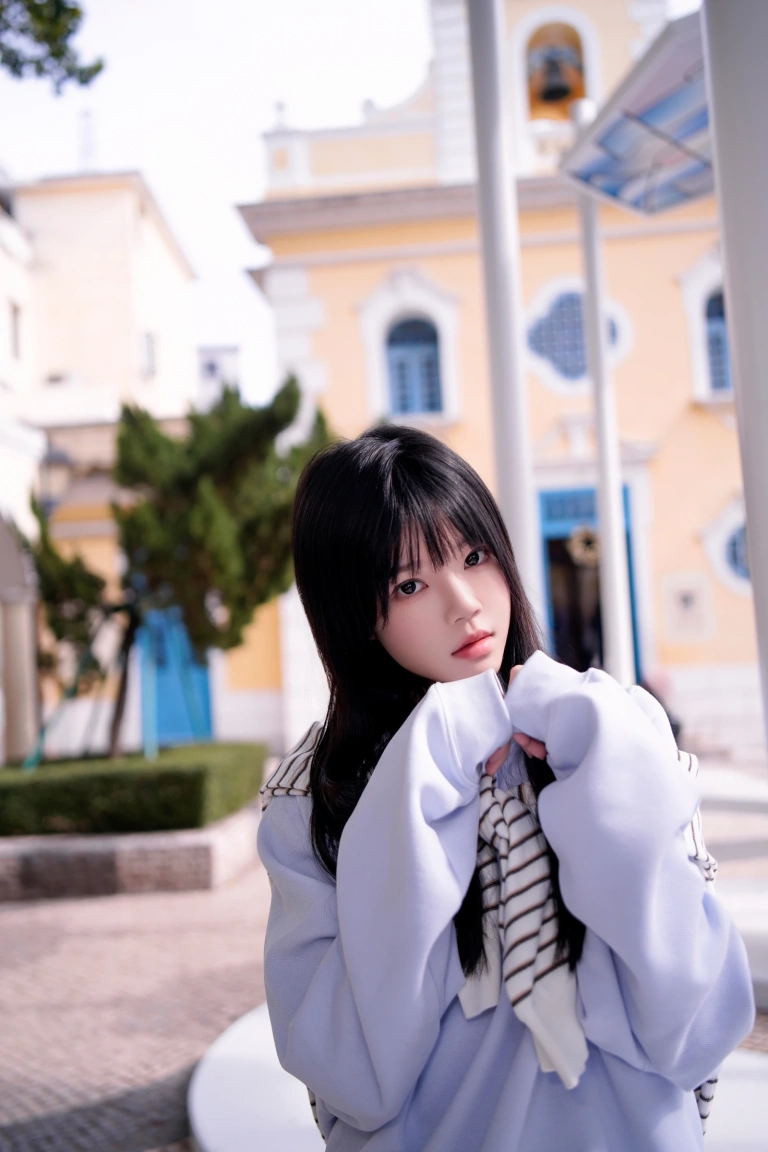 桜桃喵《蓝》主题写真：20张全套美图