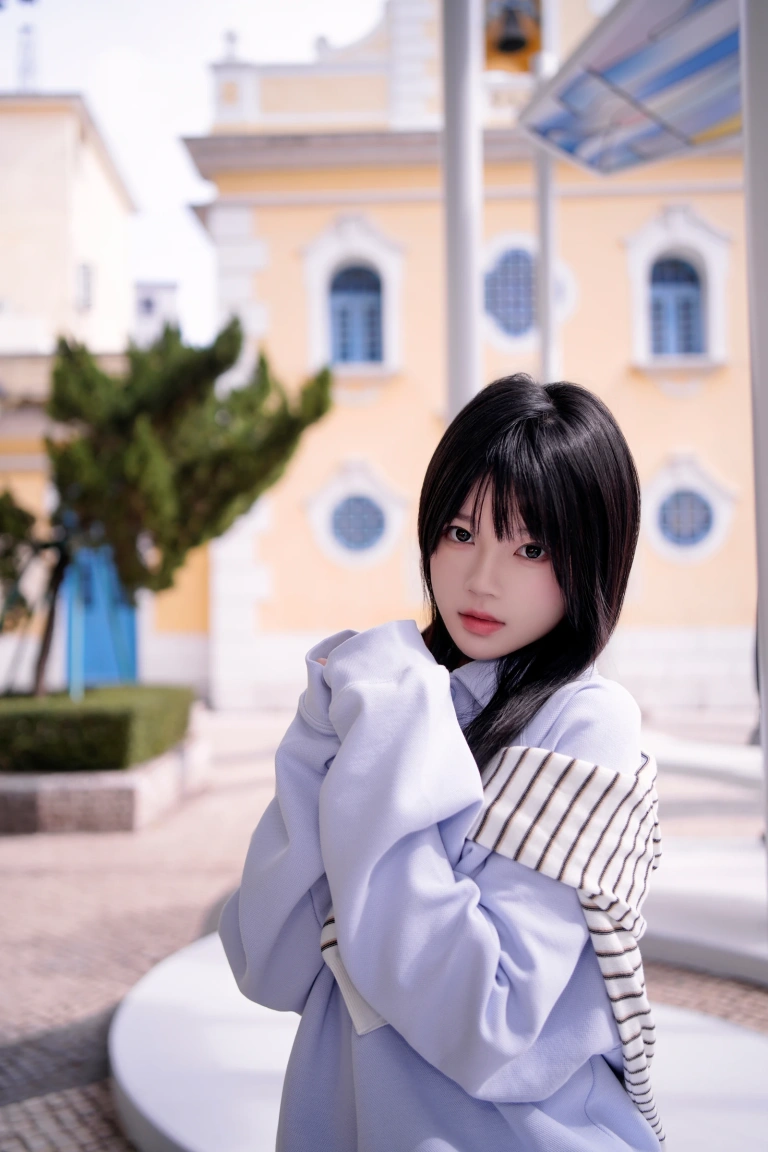 桜桃喵《蓝》主题写真：20张全套美图