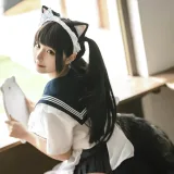 蠢沫沫《猫猫女仆》主题写真：23张全套美图