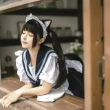 蠢沫沫《猫猫女仆》主题写真：23张全套美图