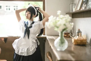 蠢沫沫《猫猫女仆》主题写真：23张全套美图