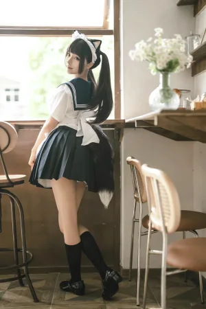 蠢沫沫《猫猫女仆》主题写真：23张全套美图