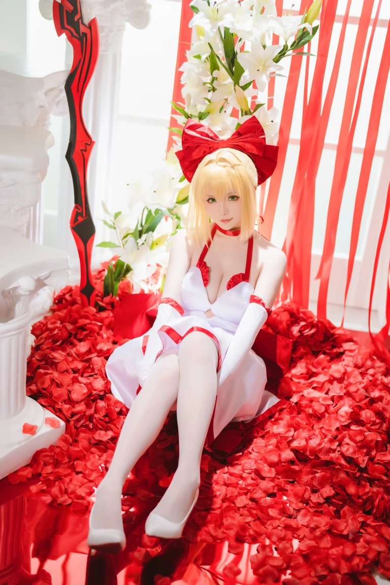 星之迟迟《2023年6月计划A FATE EXTELLA 尼禄》主题写真：43张全套美图
