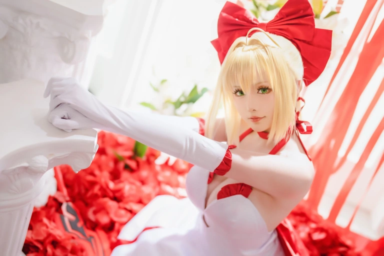 星之迟迟《2023年6月计划A FATE EXTELLA 尼禄》主题写真：43张全套美图