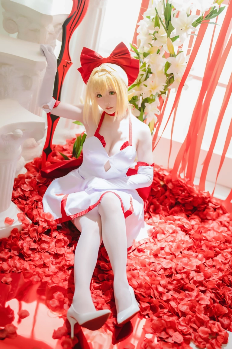 星之迟迟《2023年6月计划A FATE EXTELLA 尼禄》主题写真：43张全套美图