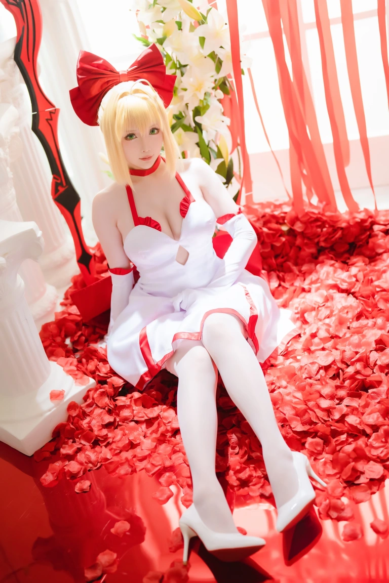 星之迟迟《2023年6月计划A FATE EXTELLA 尼禄》主题写真：43张全套美图