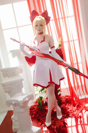 星之迟迟《2023年6月计划A FATE EXTELLA 尼禄》主题写真：43张全套美图