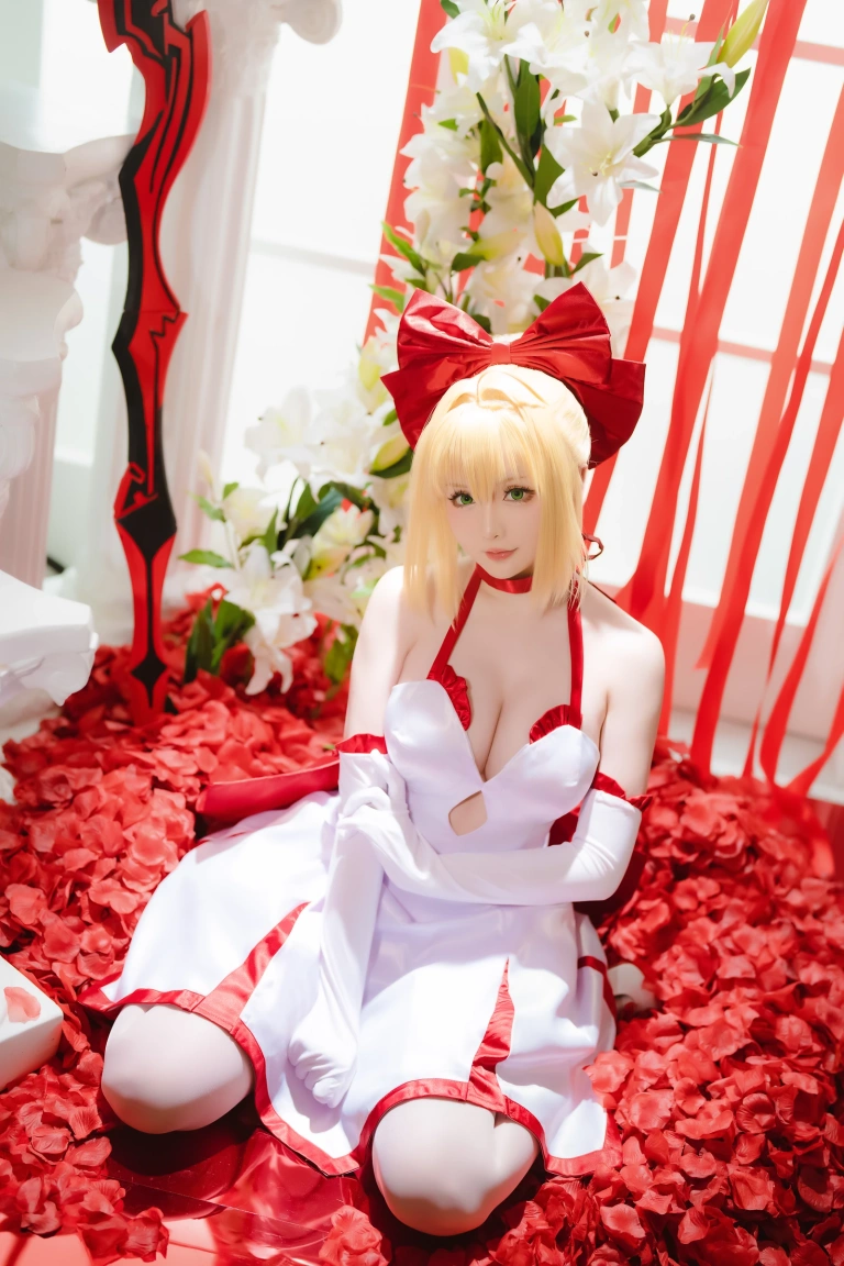 星之迟迟《2023年6月计划A FATE EXTELLA 尼禄》主题写真：43张全套美图