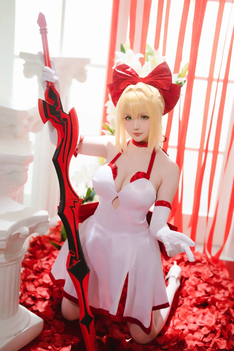 星之迟迟《2023年6月计划A FATE EXTELLA 尼禄》主题写真：43张全套美图
