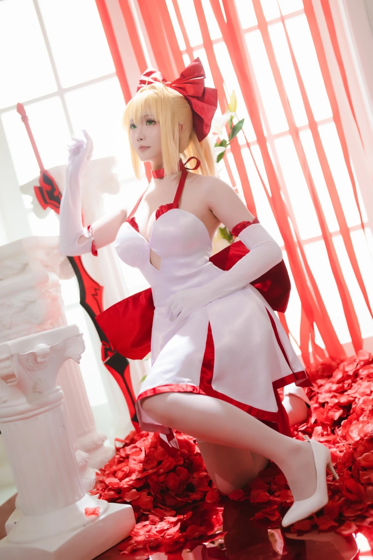 星之迟迟《2023年6月计划A FATE EXTELLA 尼禄》主题写真：43张全套美图