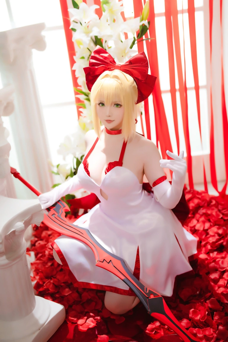 星之迟迟《2023年6月计划A FATE EXTELLA 尼禄》主题写真：43张全套美图