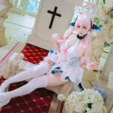 日奈娇(椎名莜)《蔚蓝档案 下江小春花嫁》主题写真：26张全套美图