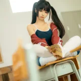 蠢沫沫《课间》主题写真：30张全套美图
