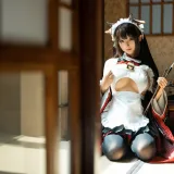 蠢沫沫《牛牛女仆》主题写真：15张全套美图