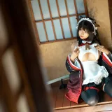 蠢沫沫《牛牛女仆》主题写真：15张全套美图