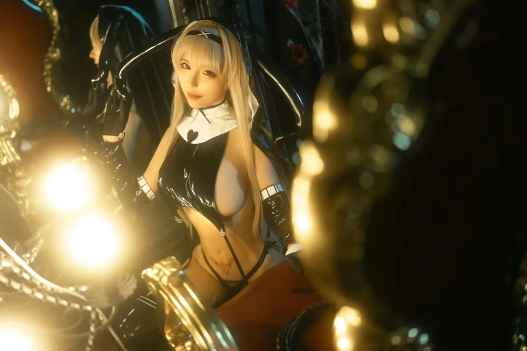 蠢沫沫《修女》主题写真：12张全套美图