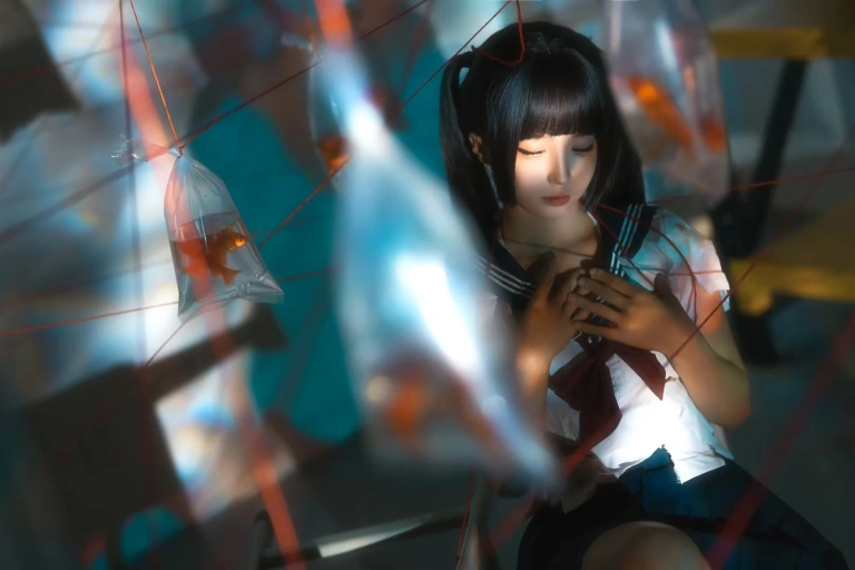 蠢沫沫《梦鱼》主题写真：11张全套美图