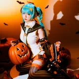 星之迟迟《2023年10月计划 赠品 万圣节MIKU》主题写真：53张全套美图