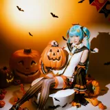 星之迟迟《2023年10月计划 赠品 万圣节MIKU》主题写真：53张全套美图