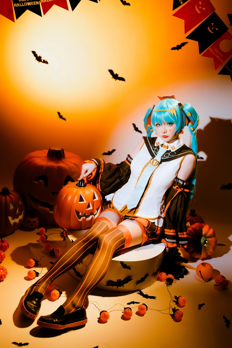 星之迟迟《2023年10月计划 赠品 万圣节MIKU》主题写真：53张全套美图
