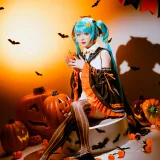 星之迟迟《2023年10月计划 赠品 万圣节MIKU》主题写真：53张全套美图