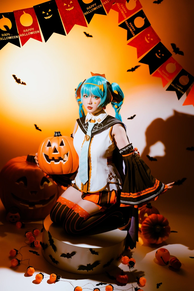 星之迟迟《2023年10月计划 赠品 万圣节MIKU》主题写真：53张全套美图